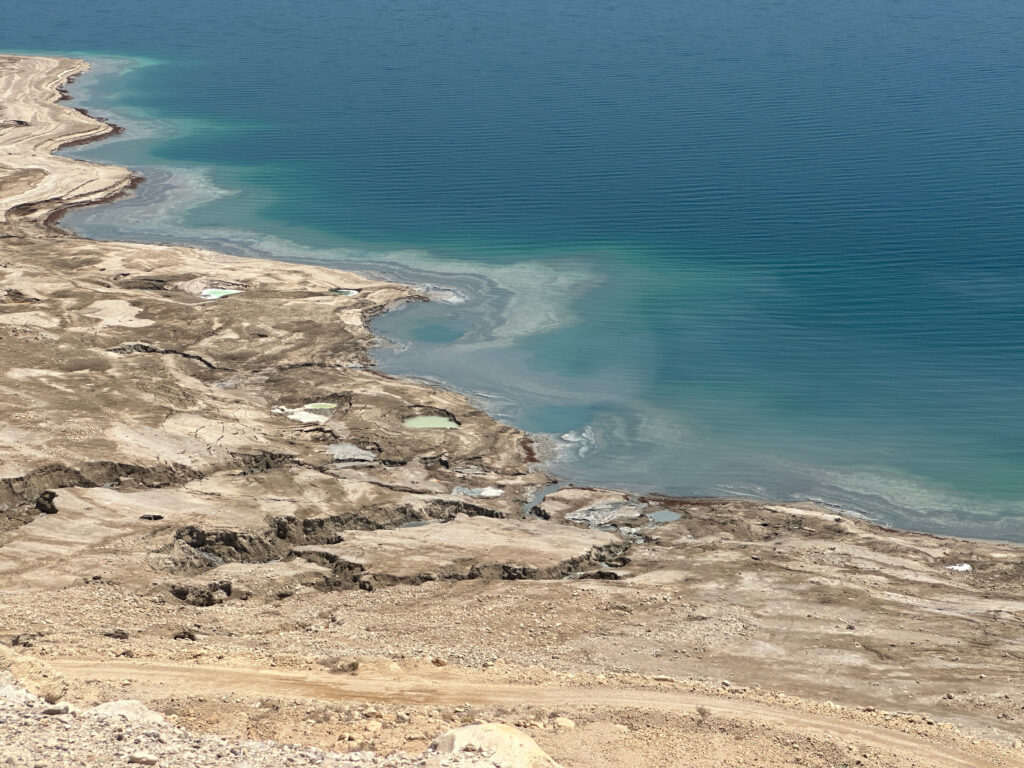 Israeli shore of the dead sea